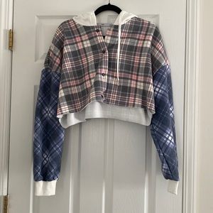 ADIKA cropped flannel